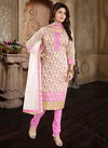 PINK Colour N F CHURIDAR 09 Stylish Casual Wear Designer Worked Readymade Salwar Suit Collection N F C 282 PINK